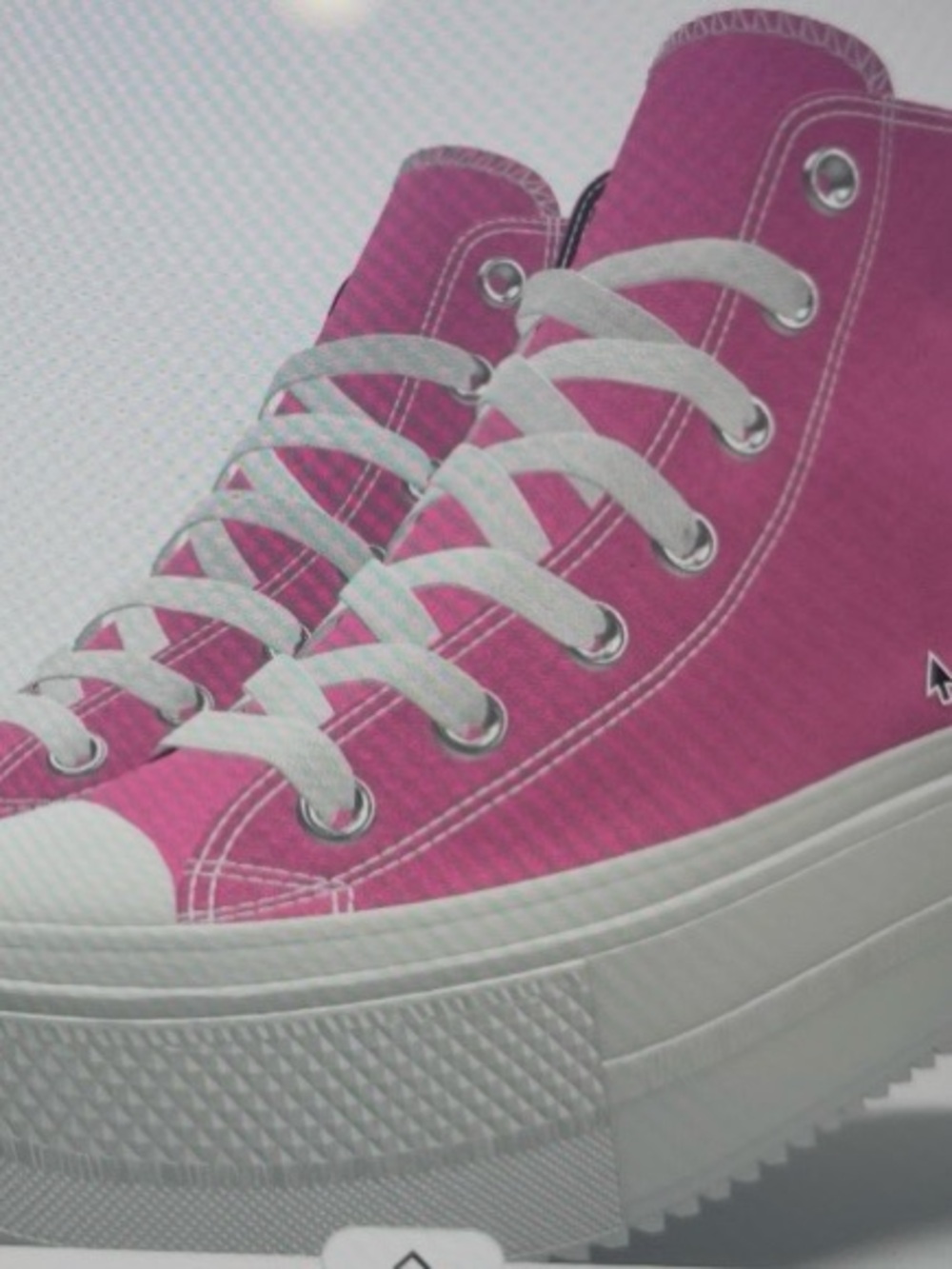 Converse Hot Pink High-Top Platform Sneakers brand new never worn